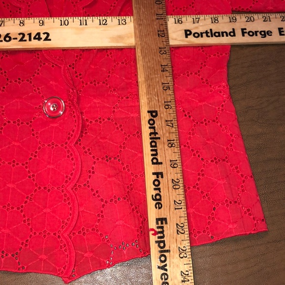 LESLIE STUART Coral Single Button Blazer Jacket - Picture 11 of 11